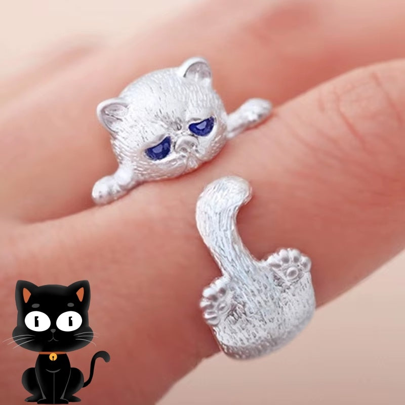 Cute Cat Adjustable Ring