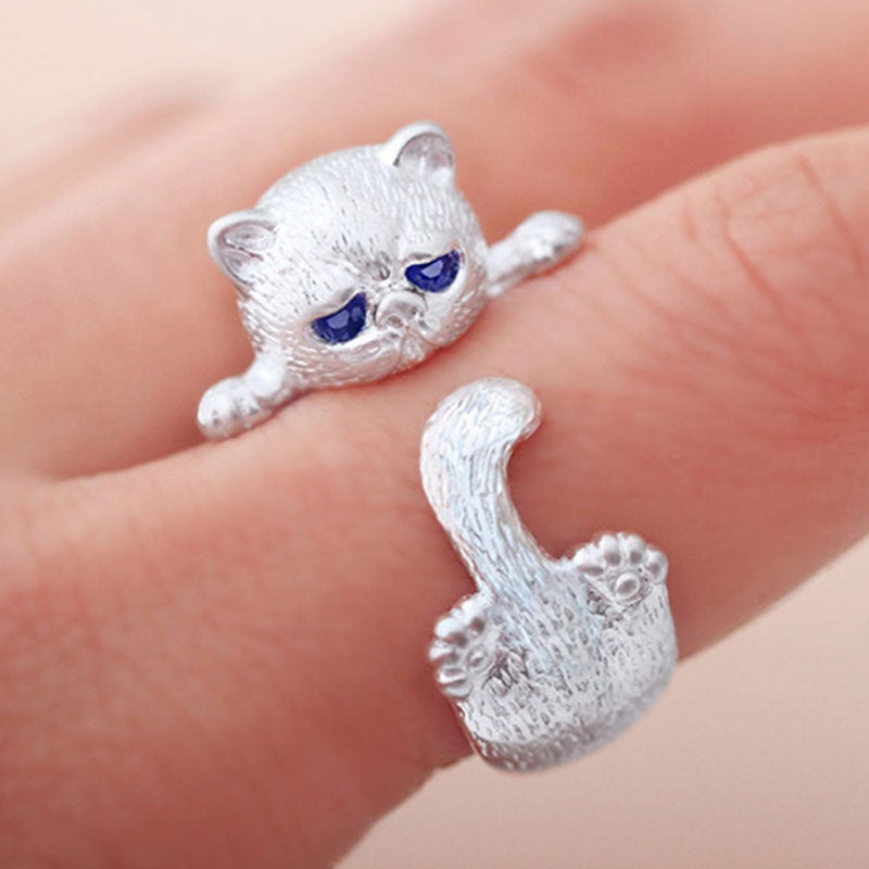 Cute Cat Adjustable Ring