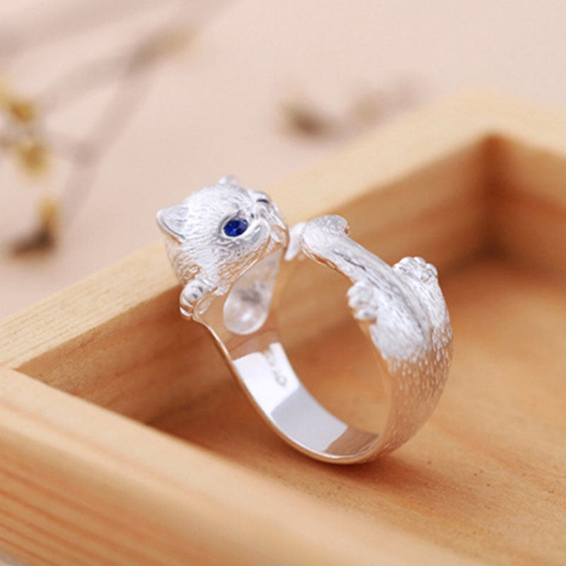 Cute Cat Adjustable Ring