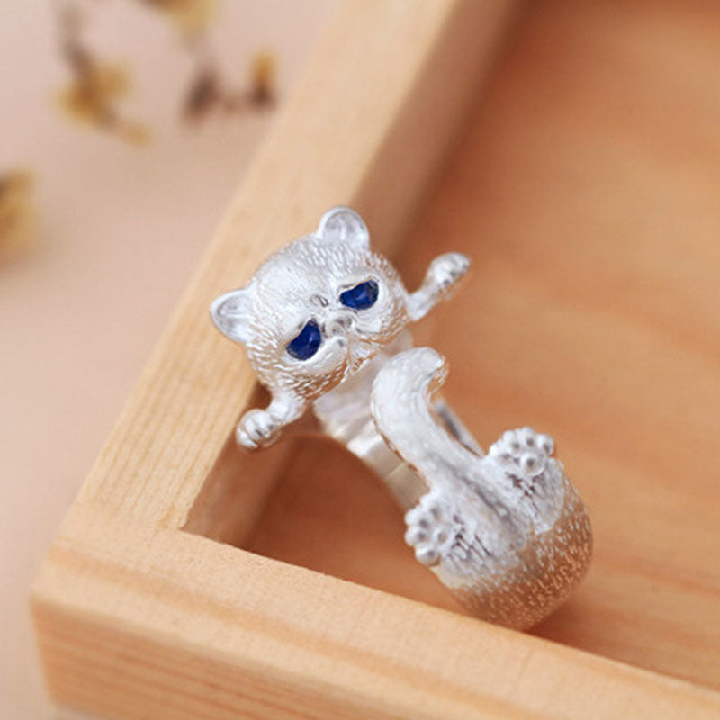 Cute Cat Adjustable Ring