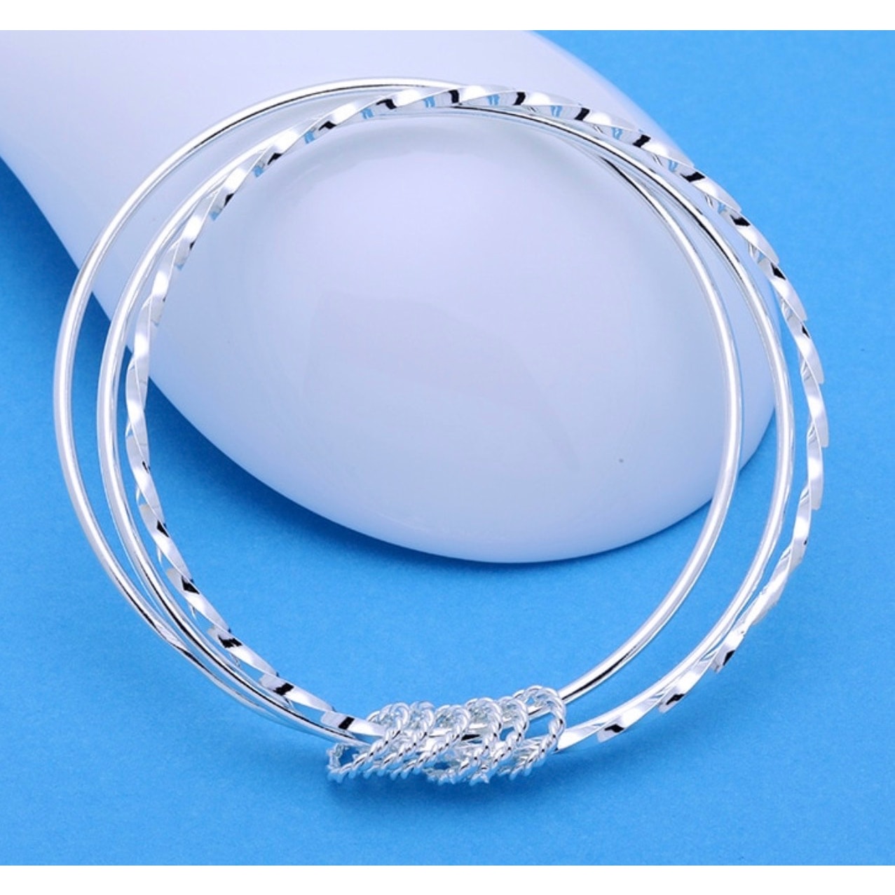 Wide Open Filigree Cuff Bangle, Silver-Tone Scroll Cutout, Adjustable fit 6-8”