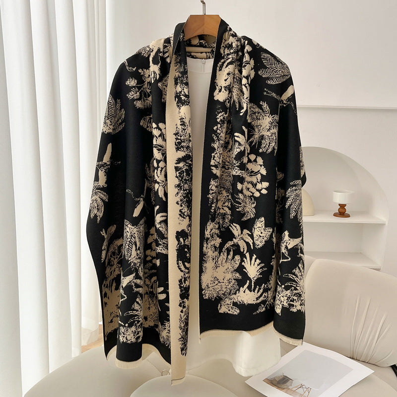 Retro High Sense Artificial Cashmere Scarf