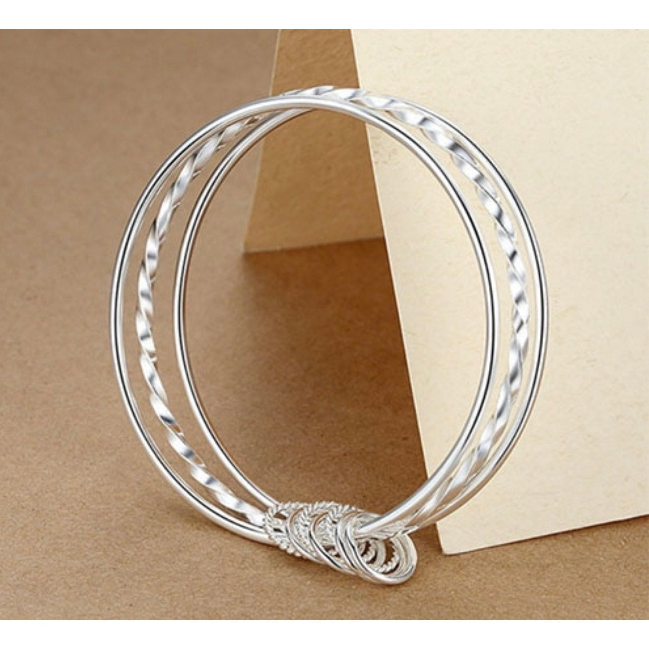 Wide Open Filigree Cuff Bangle, Silver-Tone Scroll Cutout, Adjustable fit 6-8”